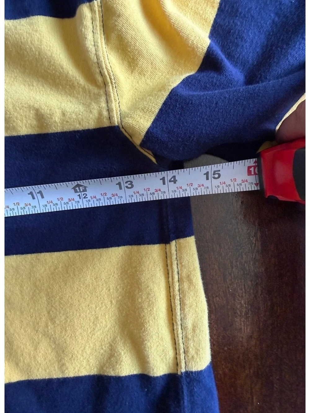 Polo Ralph Lauren Boys' Rugby Shirt Size S (8) Yellow and Navy Stripes